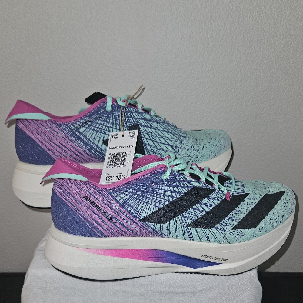 adidas Adizero Prime X StrungPulse/Mint Lucid Fuchsia Size 12.5